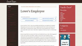 
Lowe's Employee Email Login – My Lowe's Life Employee ...
