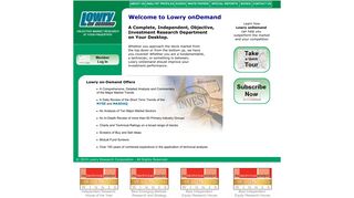 
                            2. LOWRY onDEMAND - Objective Market Research at Your ... - Lowry On Demand Portal
