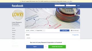 
                            7. Lowry Research Corporation - About | Facebook - Lowry On Demand Portal