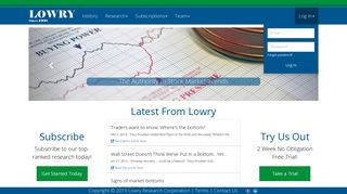 
                            3. Lowry Research: Home - Lowry On Demand Portal