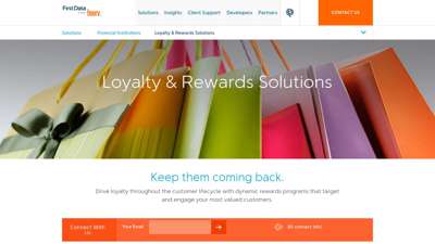 Loyalty & Rewards Solutions  First Data
