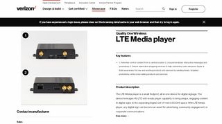 
                            6. LTE Media player - Verizon Open Development | device - Verizon Central 3.0 Portal