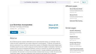 
                            2. Lux Scientiae, Incorporated | LinkedIn - Luxsci Webmail Portal