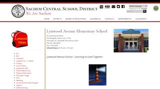 
                            4. Lynwood Avenue ... - Sachem Central School District Schools - Lynwood Parent Portal