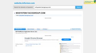 
                            2. m3system.tacogroup.com at WI. SAP NetWeaver Portal - Http M3system Tacogroup Com Irj Servlet Prt Portal