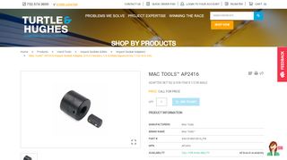 
                            16. Mac Tools™ AP2416 Impact Socket Adapter, 3/4 in Female x ... - Mac Tools Portal
