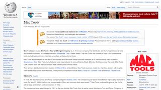 
                            13. Mac Tools - Wikipedia - Mac Tools Portal