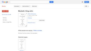 
                            6. Macbeth. King John - King John Vle Login