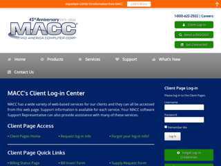 MACC - Client Log-in