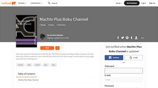 Machtv Plus Roku Channel - machtvrokuplus - Wattpad - Machtv Plus Sign Up
