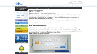 Macintosh Support - Keychain Management