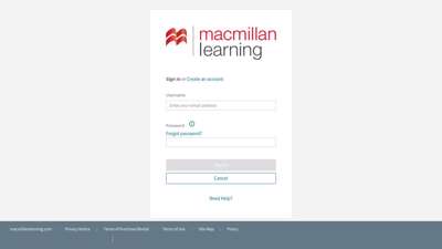 Macmillan Learning Sign In