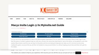 
                            8. Macys Insite Login | hr.Myinsite.net - Comeplete Guide - Hr Insite Login