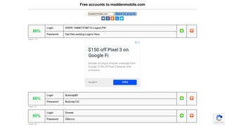 
                            8. maddenmobile.com - free accounts, logins and passwords - Free Madden Mobile Account Portal