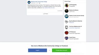 
                            2. Madisonville Community College - Facebook - Madisonville Community College Blackboard Portal