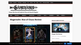 
                            9. Magerealm: Rise of Chaos Review | Game Rankings & Reviews - Magerealm Portal