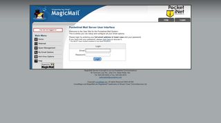 
                            1. Magic Mail Server: Login Page - Pocketinet Portal