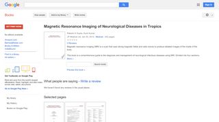 
                            7. Magnetic Resonance Imaging of Neurological Diseases in Tropics - Dti Adp Portal