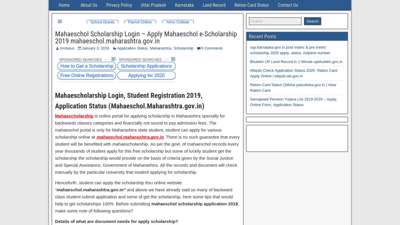 
                            6. Mahaescholarship Login, Student Registration 2019 ...