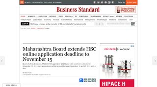 
                            7. Maharashtra Board extends HSC online application deadline ... - Mahahsscboard Hsc Online Login Check