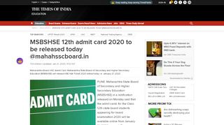 
                            3. Maharashtra HSE Hall Ticket 2020: Maharashtra Board HSC ... - Mahahsscboard Hsc Online Login Check