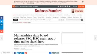 
                            6. Maharashtra state board releases SSC, HSC exam 2020 time ... - Mahahsscboard Hsc Online Login Check