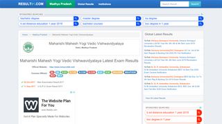 
                            10. Maharishi Mahesh Yogi Vedic Vishwavidyalaya (mmyvv ... - Mmyvvdde Portal