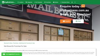
                            7. Mail boxes etc franchise for sale in Australia - AnyBusiness - Xchange Live Login Brumby's