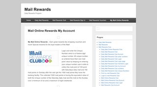 
                            7. Mail Online Rewards My Account – Mail Rewards - Mail Rewards Portal Mail Rewards Portal