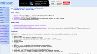 
Mail PassView: Password recovery for Outlook, Outlook ...  
 