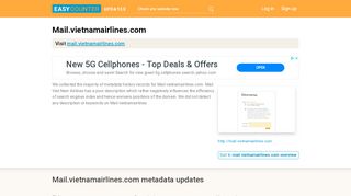 
                            4. Mail Vietnamairlines (Mail.vietnamairlines.com) - Outlook Web App - Mail Portal Vietnam Airlines