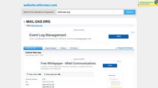 
                            1. mail.oas.org at WI. Outlook Web App - Website Informer