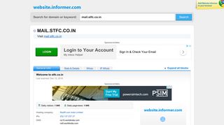 
                            7. mail.stfc.co.in at WI. Rediffmail - Website Informer - Mail Stfc In Login