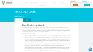 
Main Line Health Profile | Health eCareers  
