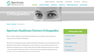 
                            3. Maine Orthopaedic Center - Spectrum Healthcare Partners ... - Maine Ortho Patient Portal