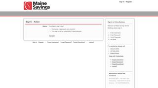 
Maine Savings Online Banking
