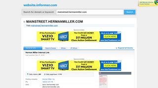 
                            4. mainstreet.hermanmiller.com at WI. Herman Miller Internal Link - Herman Miller Mainstreet Login