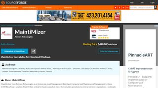 
                            5. MaintiMizer Reviews and Pricing 2020 - SourceForge - Maintimizer Login