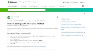 
                            6. Make a backup with Intuit Data Protect - QuickBooks Community - Intuit Data Protect Account Portal