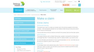 
                            2. Make a claim - Defence Health - Defence Health Portal