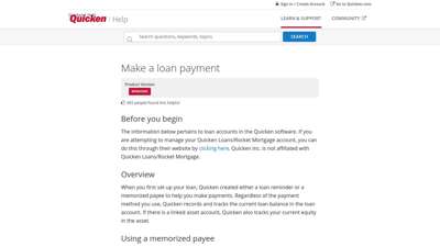 Make a loan payment - quicken.com