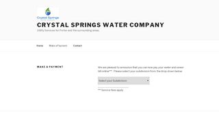 
                            7. Make a Payment – Crystal Springs Water Company - Crystal Springs Account Portal