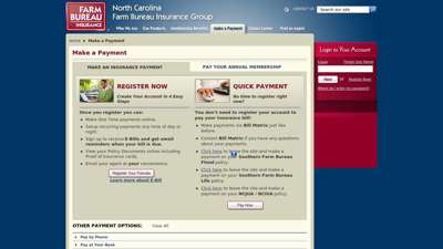 Make a Payment - NCFBMIC - North Carolina Farm Bureau ...
