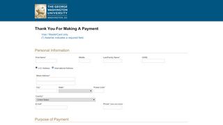 
                            8. Make a Payment - The George Washington University - Portal Cse