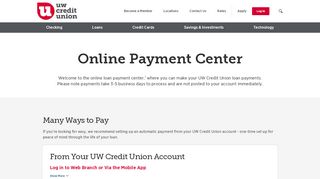 
                            4. Make Your Loan Payment | Auto Loan Payments | UWCU.org - Uw Web Branch Portal
