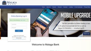 
                            1. Malaga Bank - Welcome to Malaga Bank - Malaga Bank Online Banking Portal