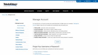
                            4. Manage Account - FirstEnergy Corp. - 1st Energy Portal