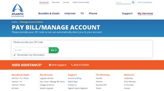 
                            2. Manage Account Online | Atlantic Broadband - Metrocast Web Portal