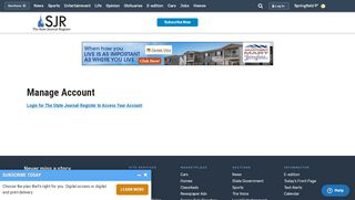 
                            4. Manage Account - The State Journal-Register - Springfield, IL - Sjr Portal