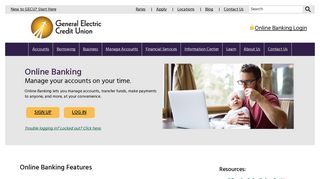 
Manage Accounts - Online ... - General Electric Credit Union  
